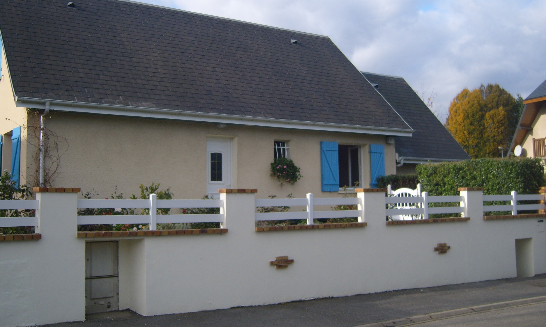 clôture 2 lices plastic line