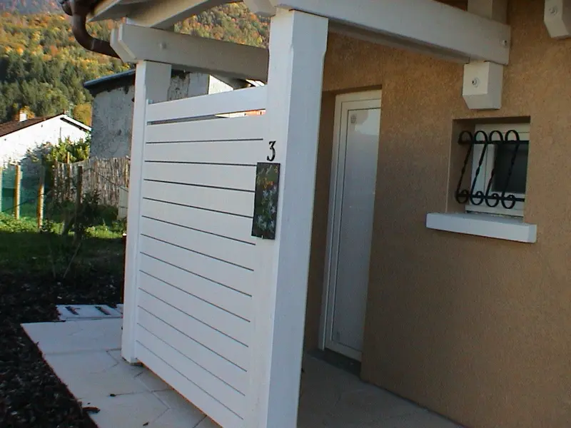 Brise vue porte entrée