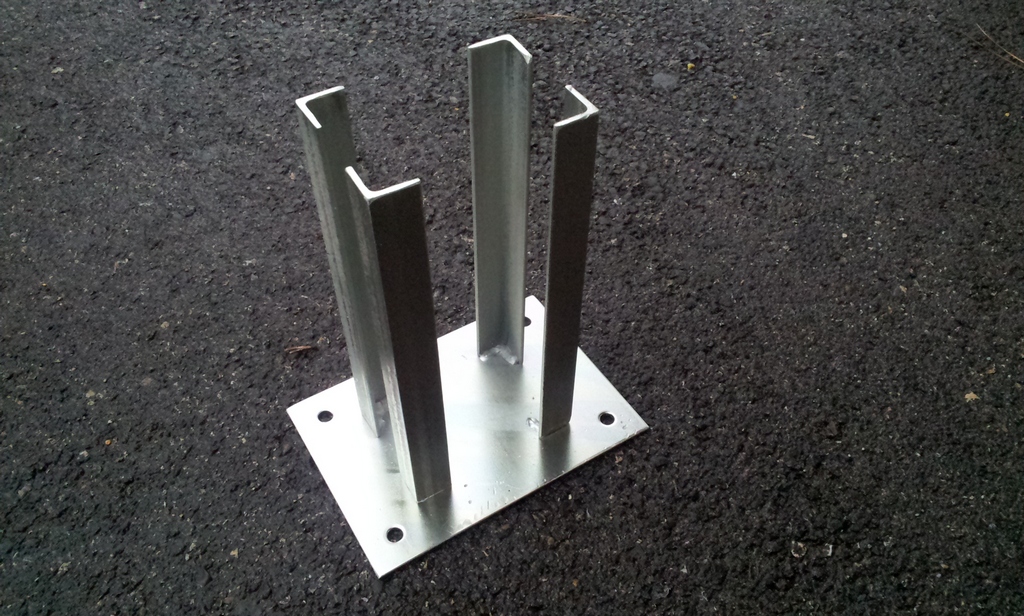 Platine 120 pour barrière amovible ou ranch